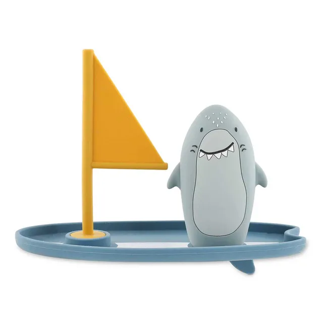 Trixie Baby Jouets de bain Mr. Shark planche de surf en silicone