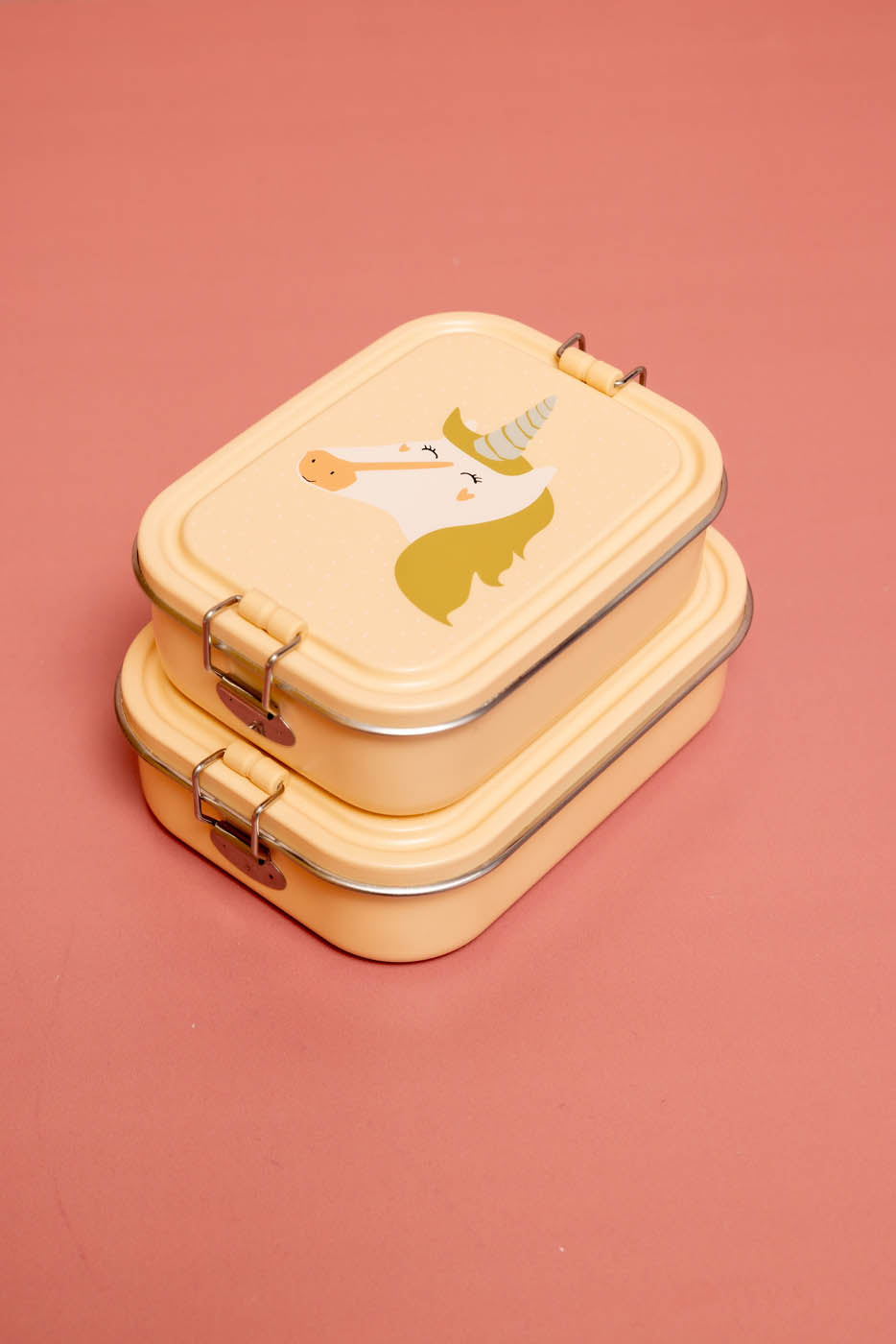 Trixie Baby Boîtes à goûter et boîtes repas Boîte repas petite Mrs. Unicorn en inox