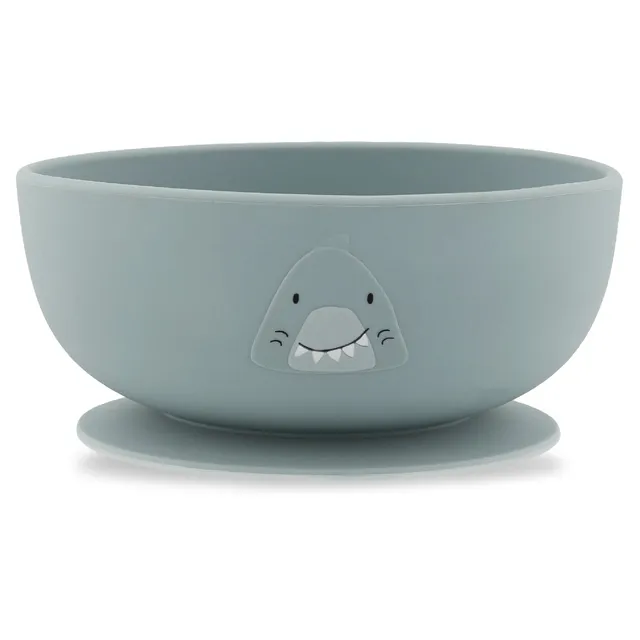 Trixie Baby Vaisselle Bol en silicone avec ventouse Mr. Shark