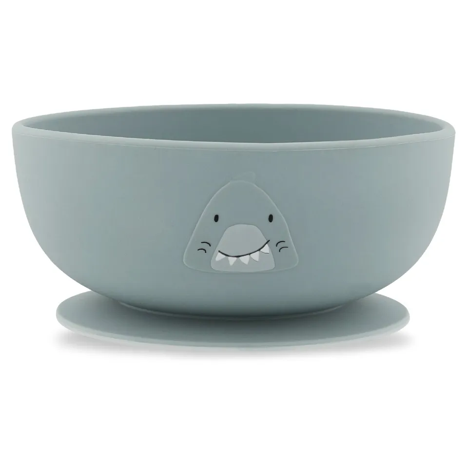 Trixie Baby Vaisselle Bol en silicone avec ventouse Mr. Shark