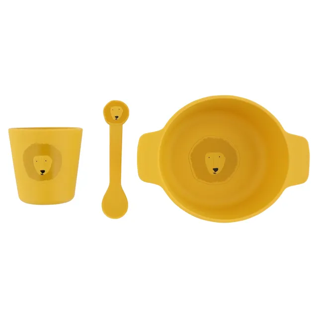 Trixie Baby Sets de repas Set repas en silicone Mr. Lion