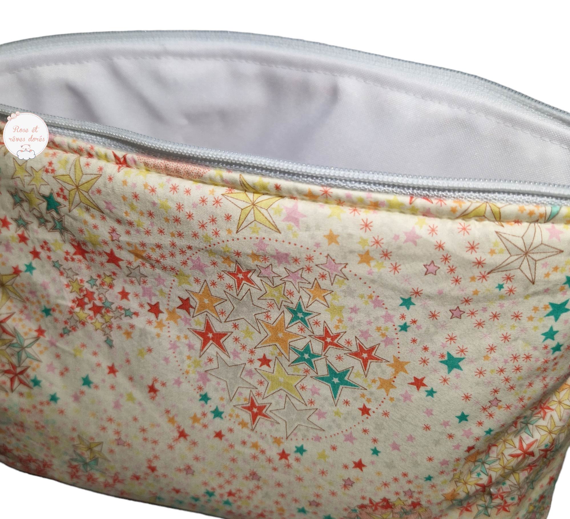 Rose et rêves dorés Trousses de toilette Liberty Adelajda soleil trousse de toilette M