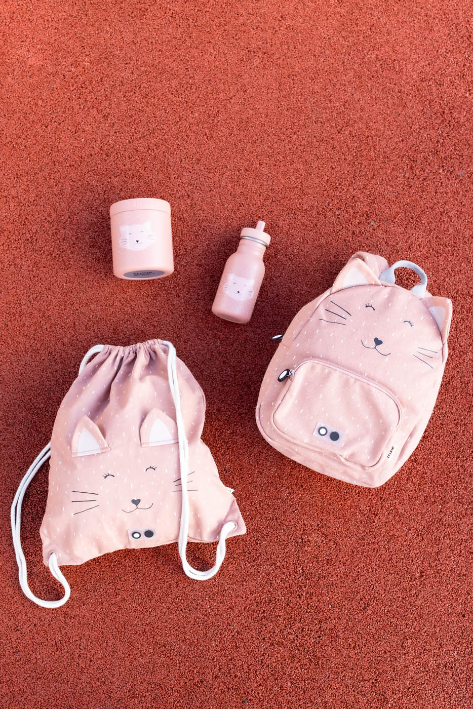 Trixie Baby Sacs à cordon Sac de gym sac à cordon Mrs. Cat imperméable
