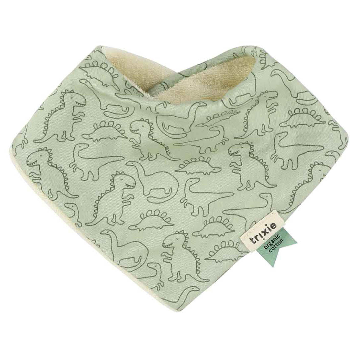 Trixie Baby Bavoirs Bavoir bandana Daring Dino, lot de 3 absorbants