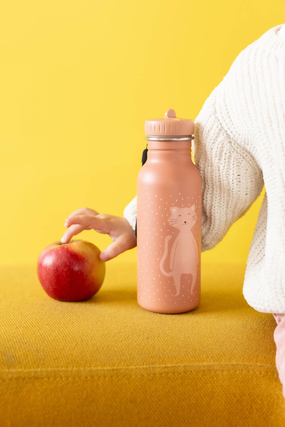 Trixie Baby En déplacement Gourde 500ml Mrs. Cat en acier inoxydable