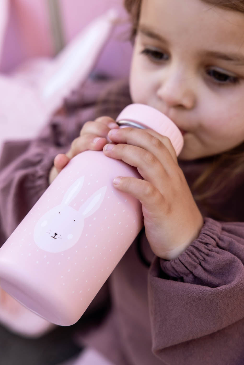 Trixie Baby En déplacement Gourde 350ml Mrs. Rabbit gourde inox enfant