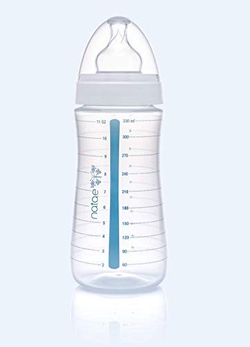 Natae Biberons biberon polypropylène 330 ml tétine silicone dès 18 mois
