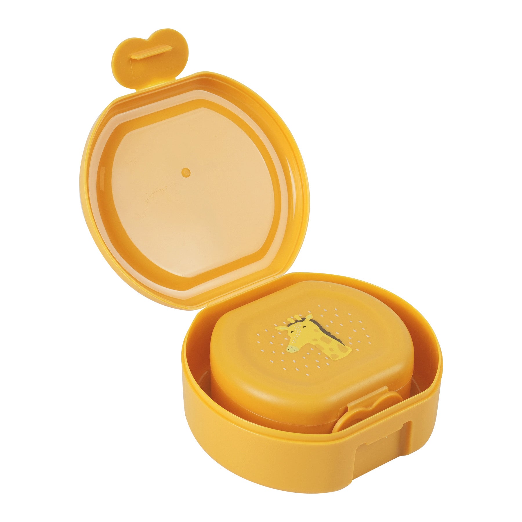 Trixie Baby Boîtes à goûter et boîtes repas Mr. Giraffe boîtes à goûter à clip, lot de 2