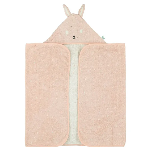 Trixie Baby Capes de bain Cape de bain 70x130 cm Mrs. Rabbit coton bio
