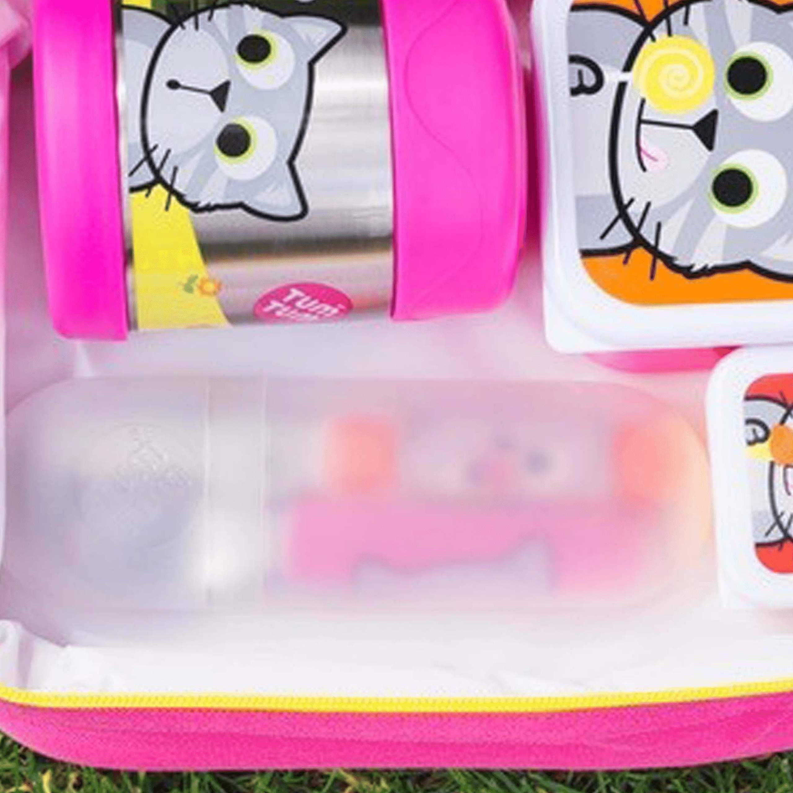Tum Tum Cutlery Easy Scoop Toddler Cutlery couverts enfant Bluebell the Cat avec étui
