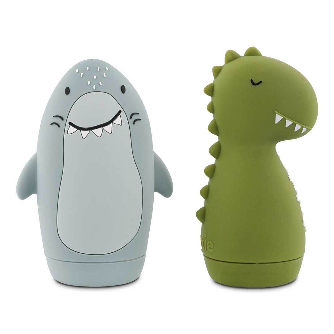 Trixie Baby Jouets de bain Jouets de bain aspergeur Mr. Shark & Mr. Dino