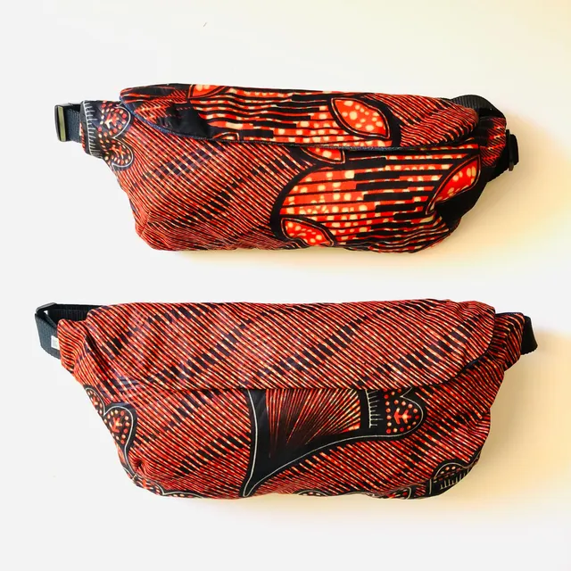 PIOLOU Le Sac Banane La banane wax orange sac banane PM 35 x 15 cm coton