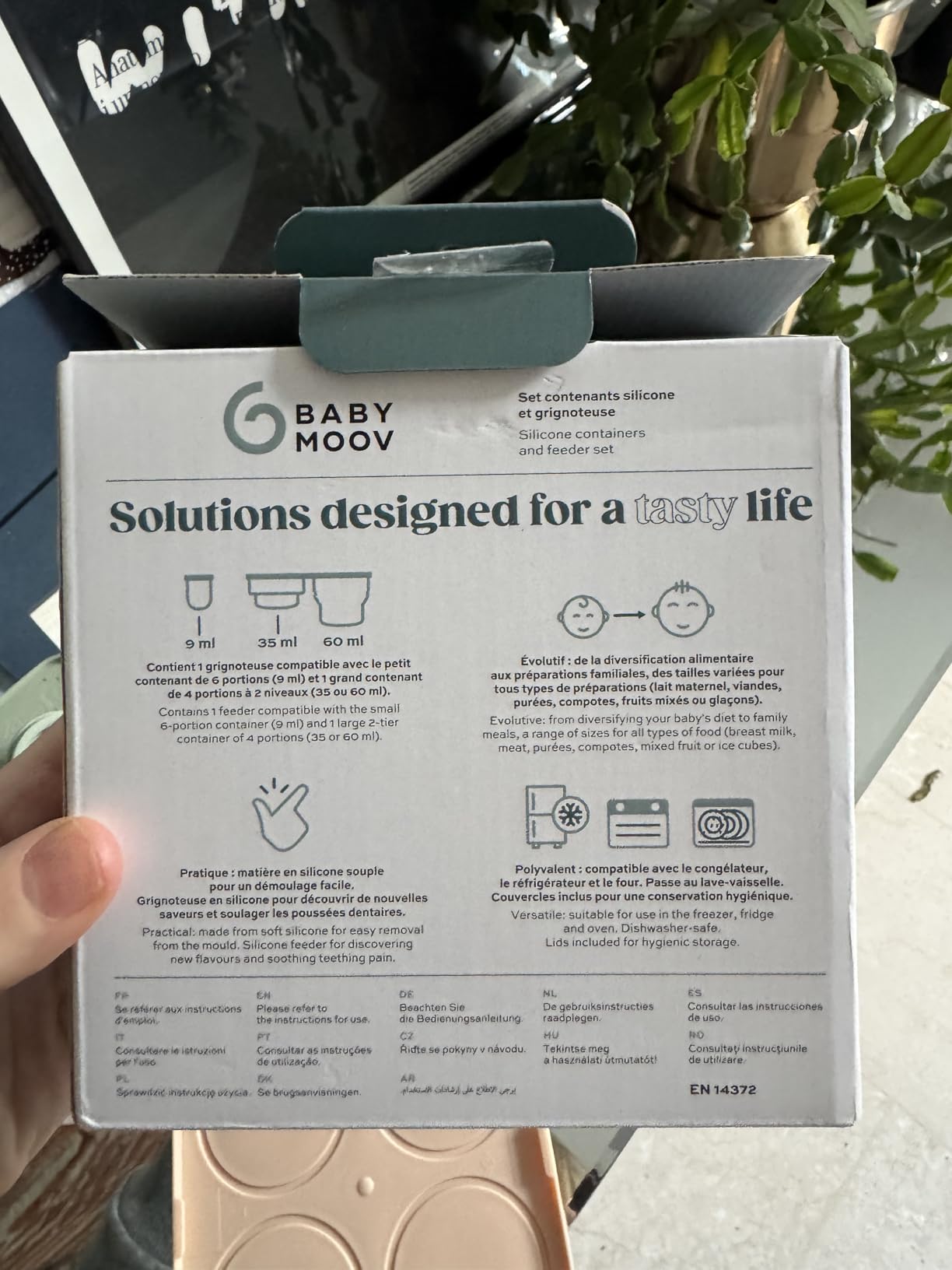 Babymoov Isy / Babybols coffret bacs à glaçons bébé et grignoteuse silicone