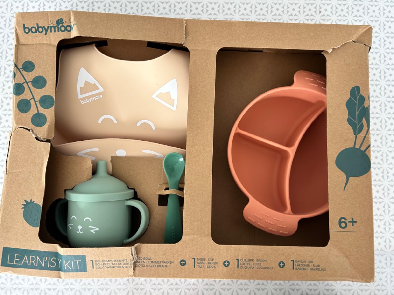Babymoov Learn'ISY coffret repas Renard Terracotta 15-24 mois