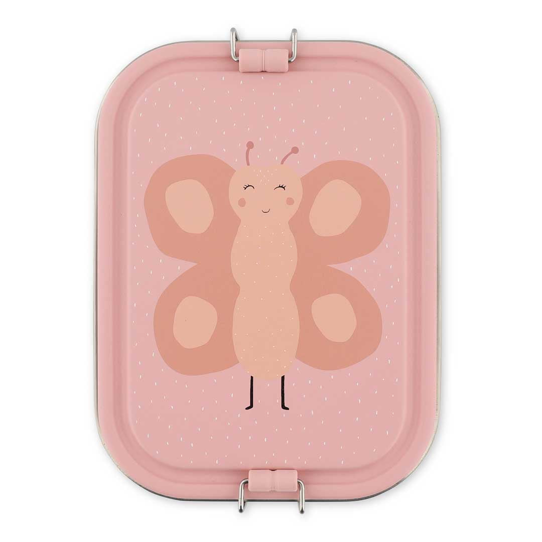 Trixie Baby Boîtes à goûter et boîtes repas Boîte repas grande Mrs. Butterfly inox
