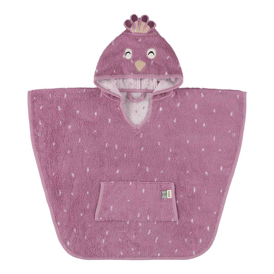 Trixie Baby Ponchos Poncho - Mrs. Peacock en coton bio