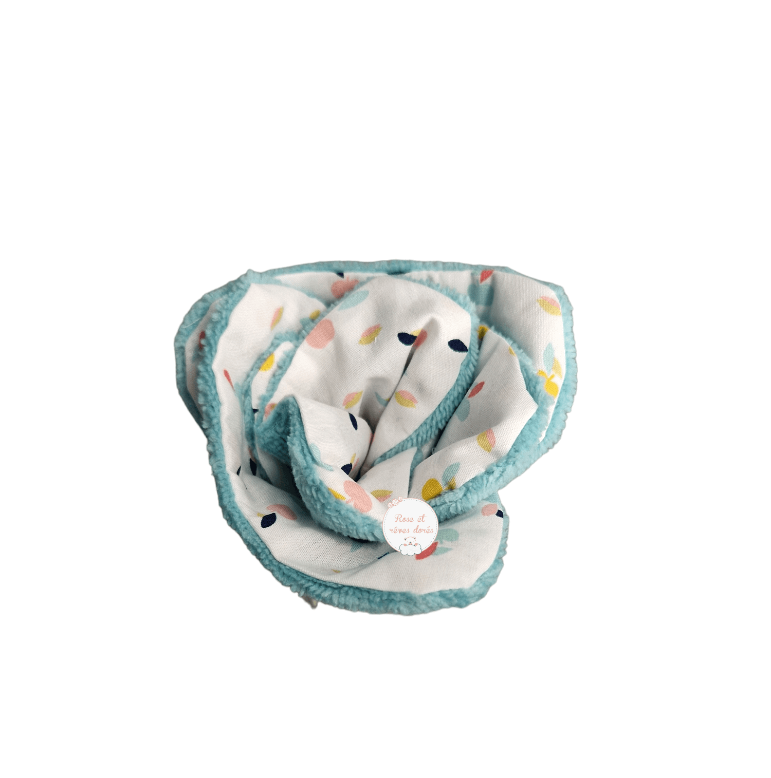 Rose et rêves dorés Lingettes, serviette visage, gants Fleur de lingettes Pommes lingettes lot de 4 en coton et bambou