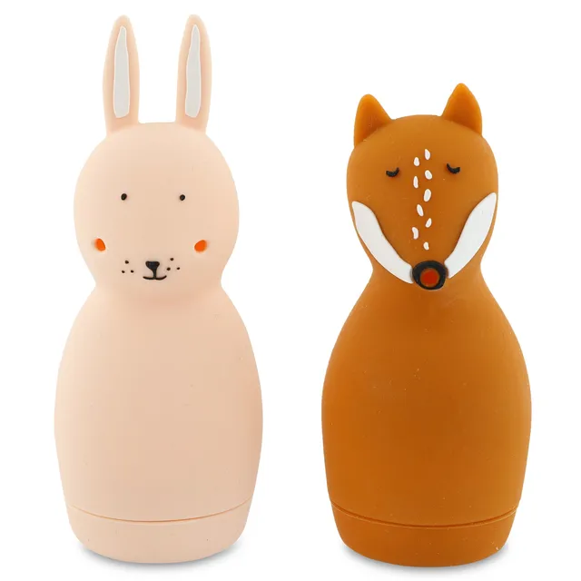 Trixie Baby Jouets de bain Mrs. Rabbit & Mr. Fox aspergeurs