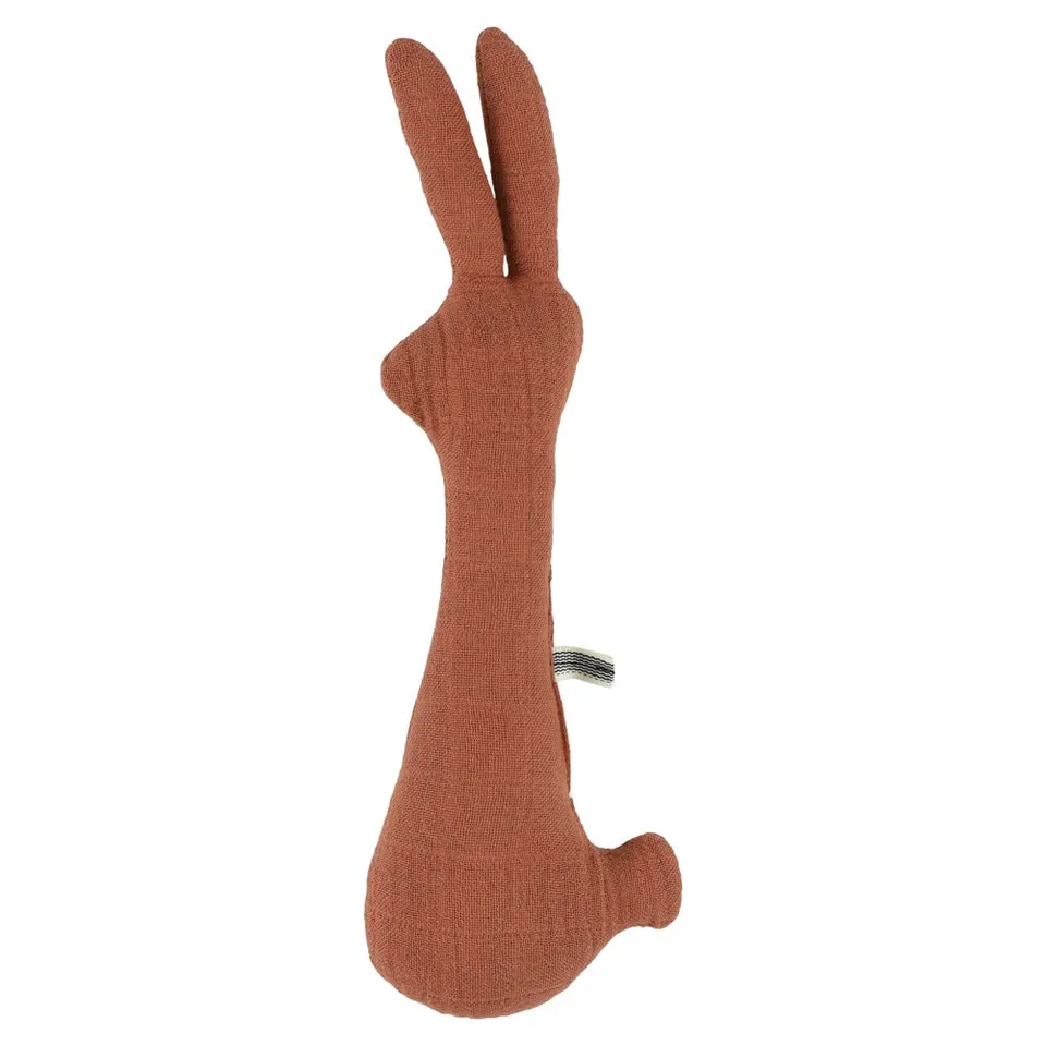 Trixie Baby Premiers jouets Hochet Lapin Bliss Rust