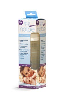 Natae Biberons biberon en verre 330 ml à tétine silicone col large