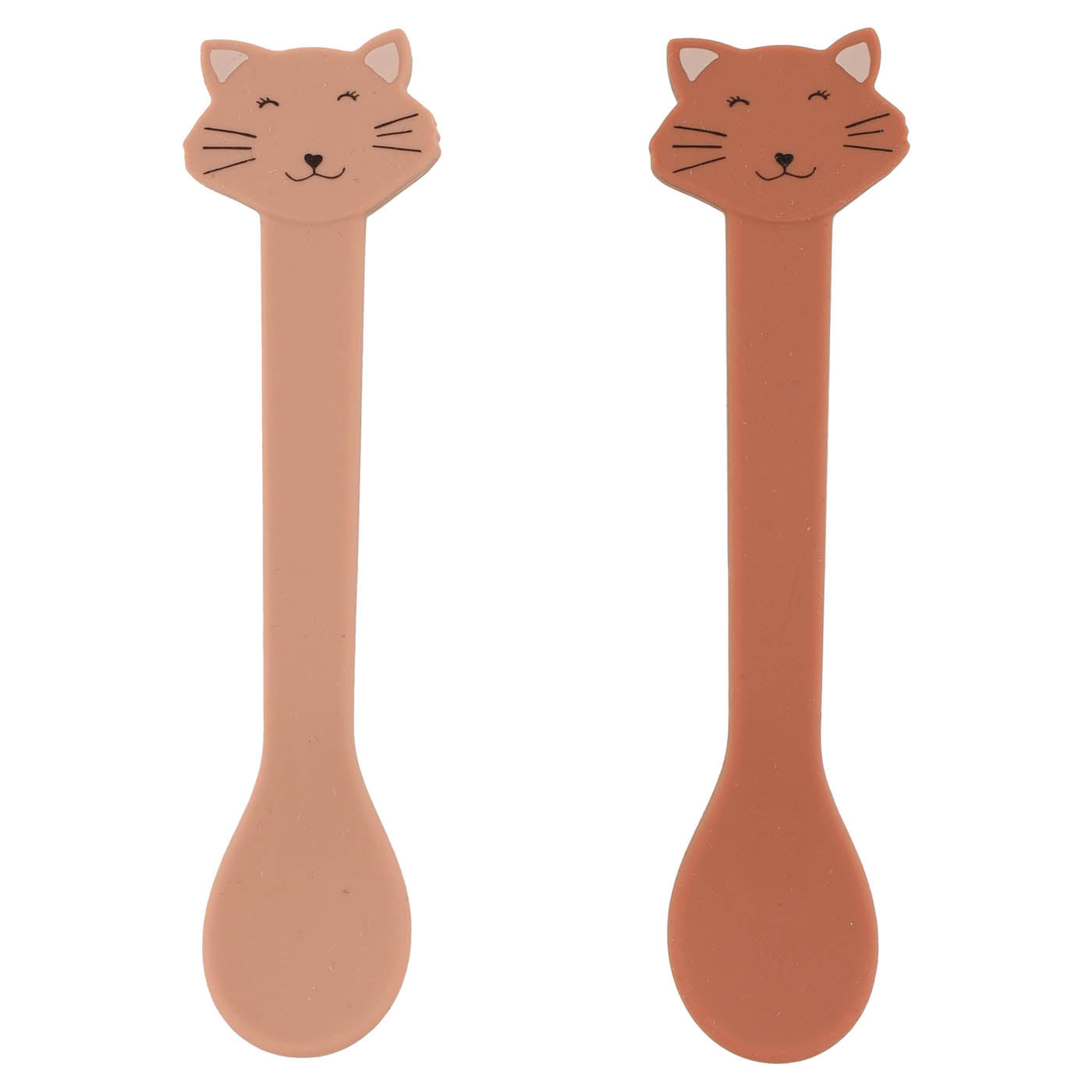 Trixie Baby Couverts Cuillère silicone Mrs. Cat, lot de 2
