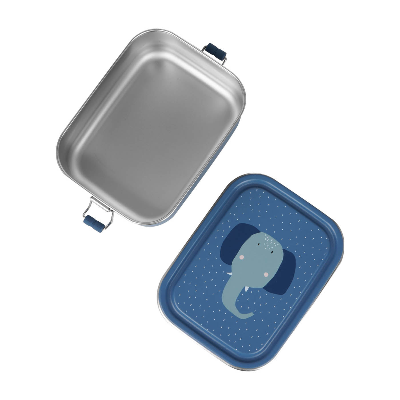 Trixie Baby Boîtes à goûter et boîtes repas Boîte repas petite Mrs. Elephant inox