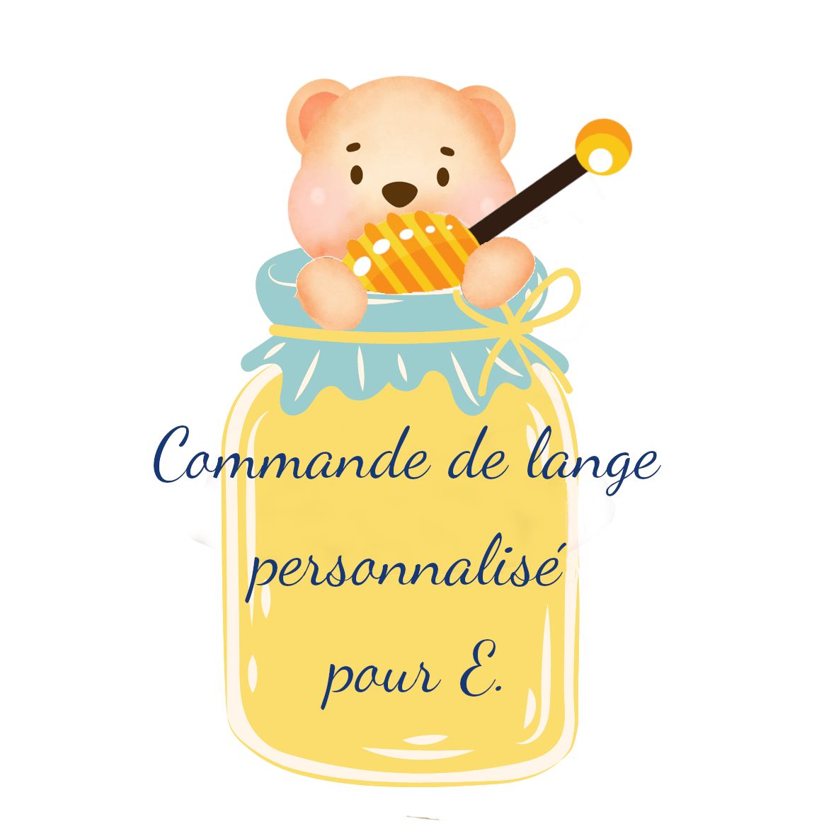 Rose et rêves dorés Créations sur-mesure lange personnalisé pour E. de S