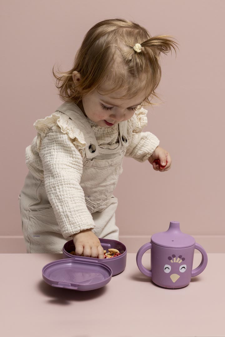 Trixie Baby Boîtes à goûter à clip Mrs. Peacock 2 pièces