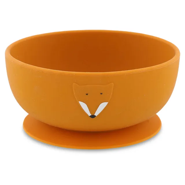 Trixie Baby Vaisselle Bol en silicone avec ventouse Mr. Fox