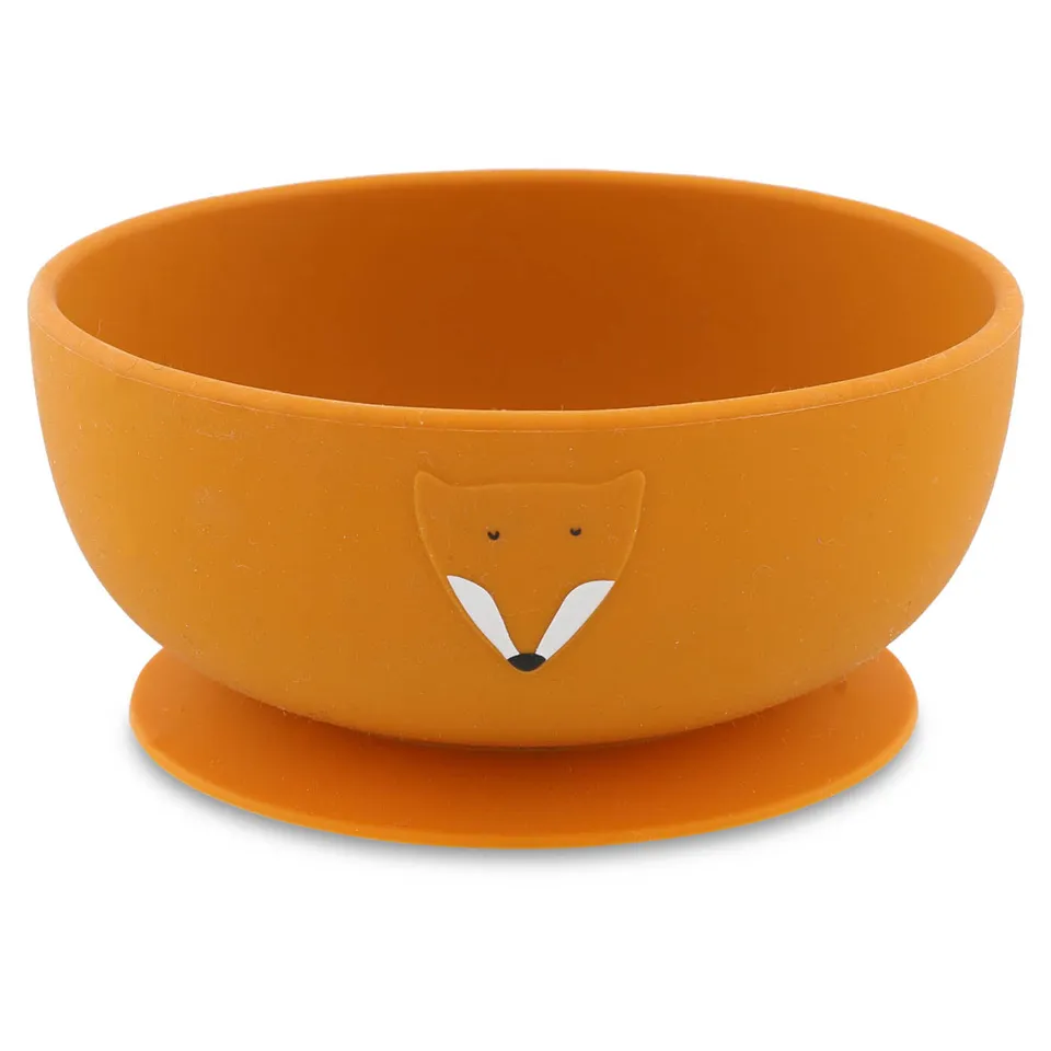 Trixie Baby Vaisselle Bol en silicone avec ventouse Mr. Fox