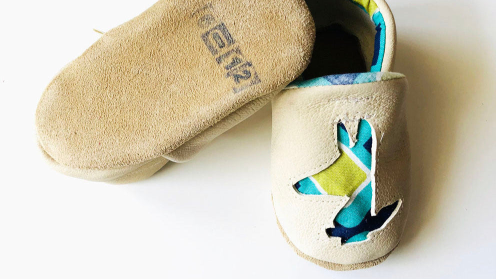PIOLOU Les Chaussons en cuir chaussons bébé 6-12 mois blanc
