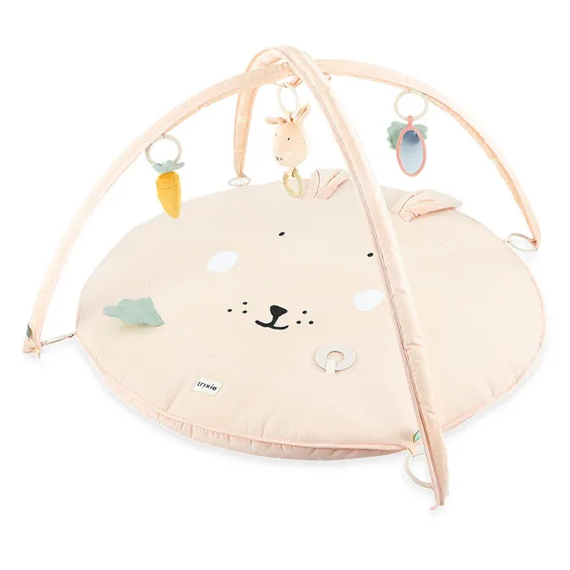 Trixie Baby Tapis d’éveil Mrs. Rabbit tapis de jeux avec arches