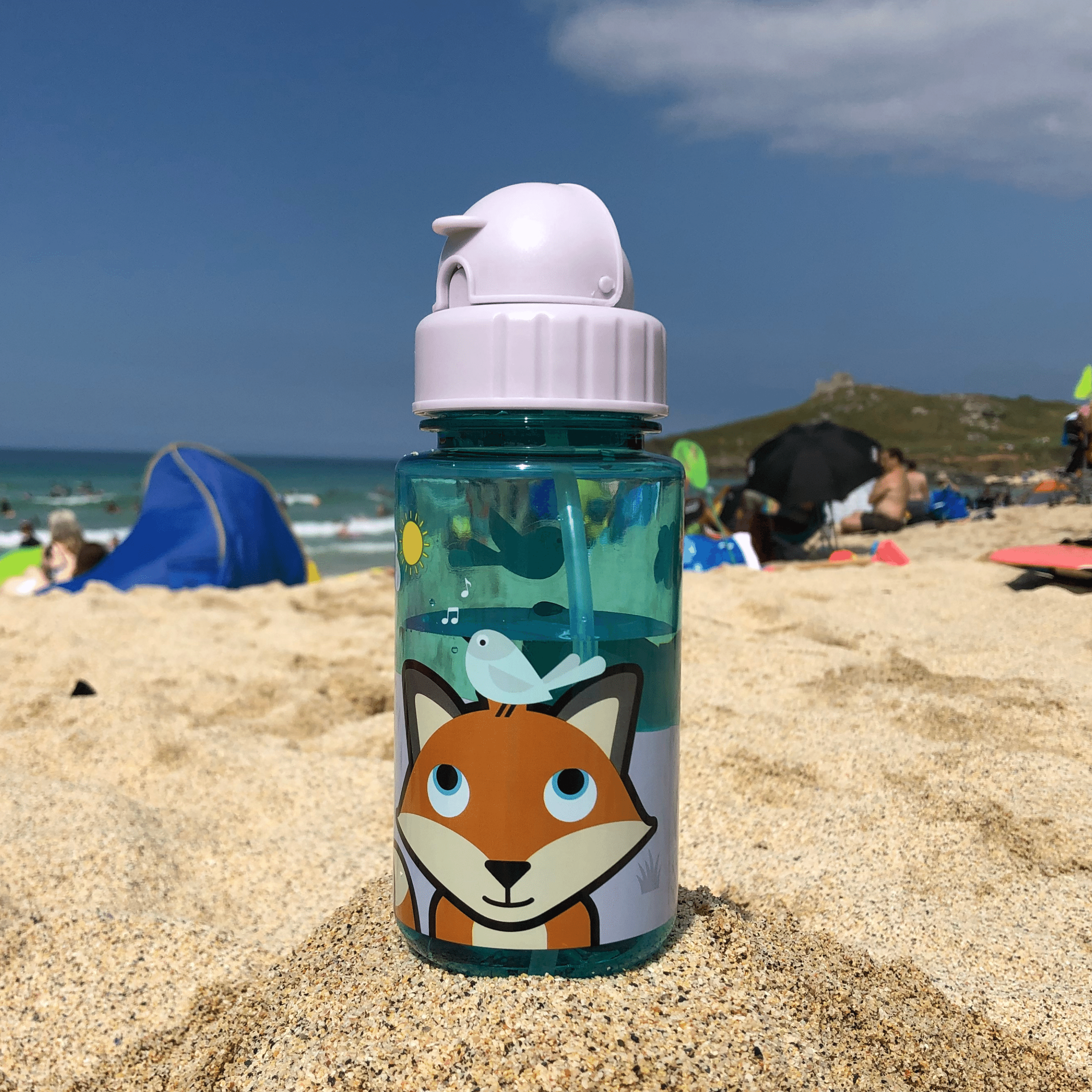 Tum Tum Water Bottles Felicity Fox gourde 400 ml à paille