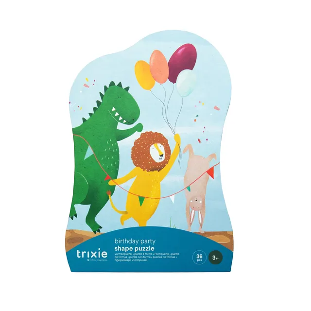 Trixie Baby Jeux, puzzles & livres Fête d'anniversaire puzzle 36 pièces