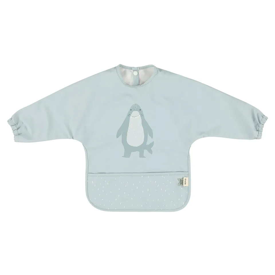 Trixie Baby Bavoirs Mr. Shark bavoir à manches imperméable