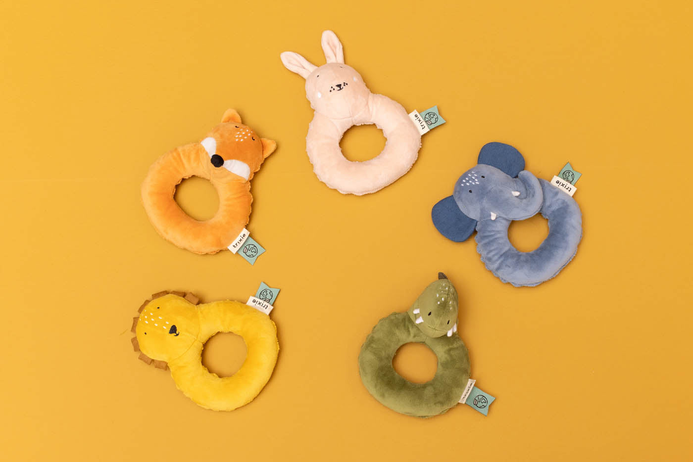Trixie Baby Premiers jouets Hochet Mrs. Rabbit