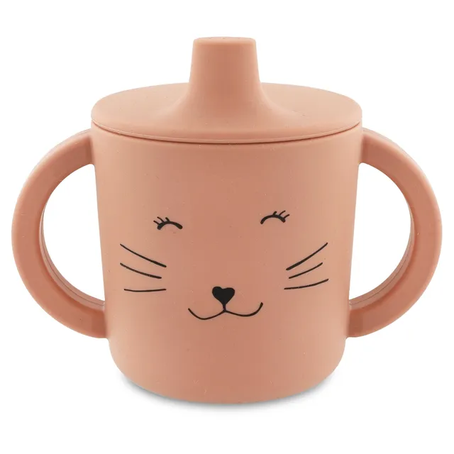 Trixie Baby Tasses et gobelets Tasse d’apprentissage en silicone Mrs. Cat