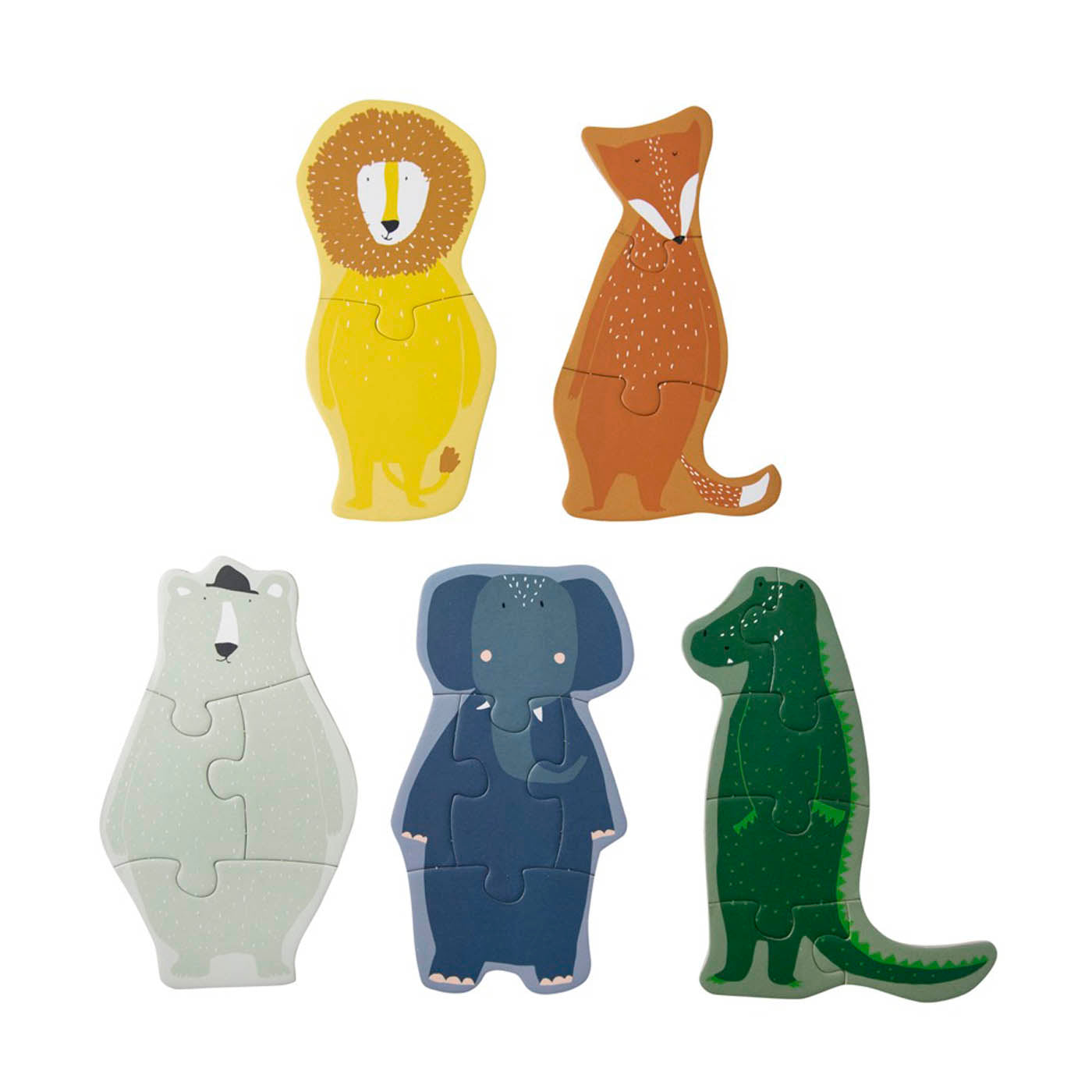 Trixie Baby Jeux, puzzles & livres Puzzle à forme puzzle animaux