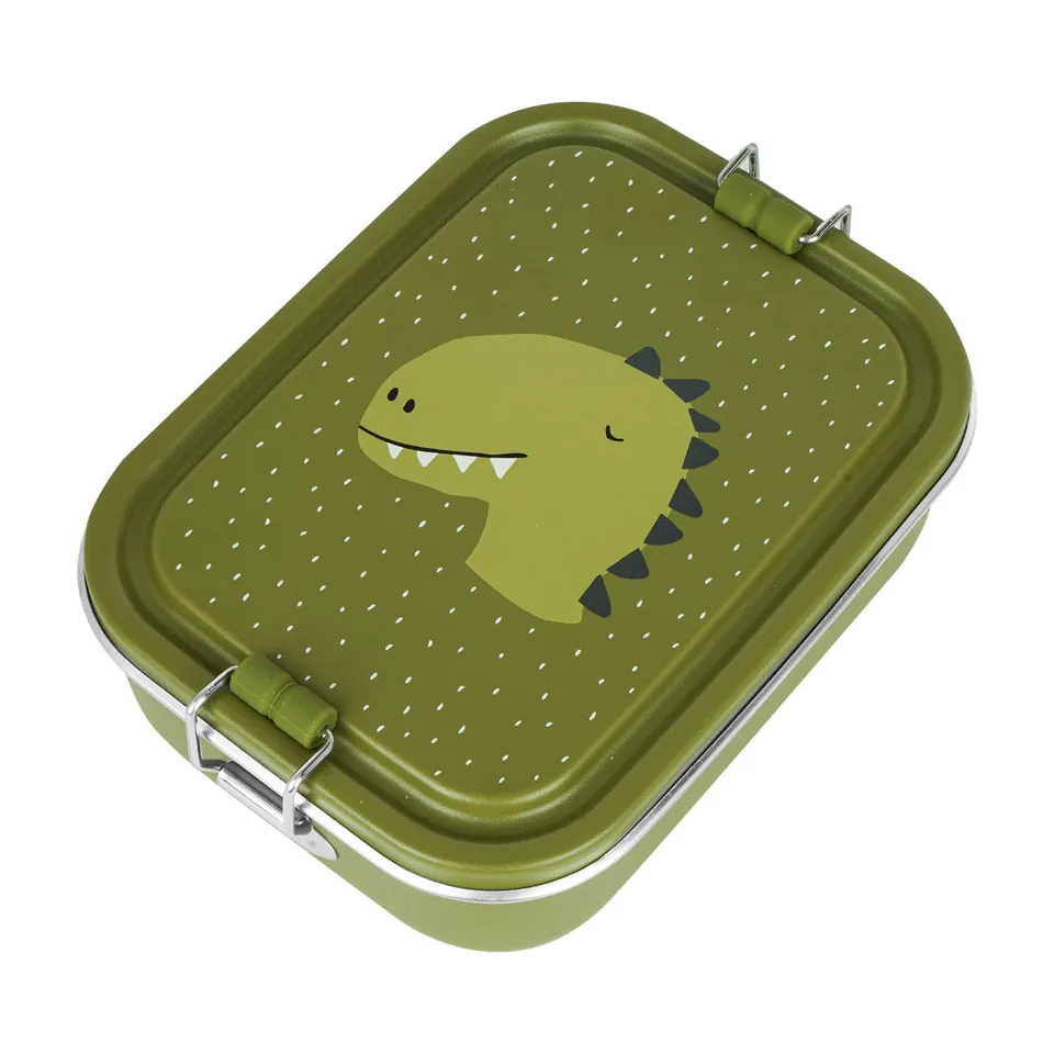 Trixie Baby Boîtes à goûter et boîtes repas Boîte repas petite Mr. Dino inox