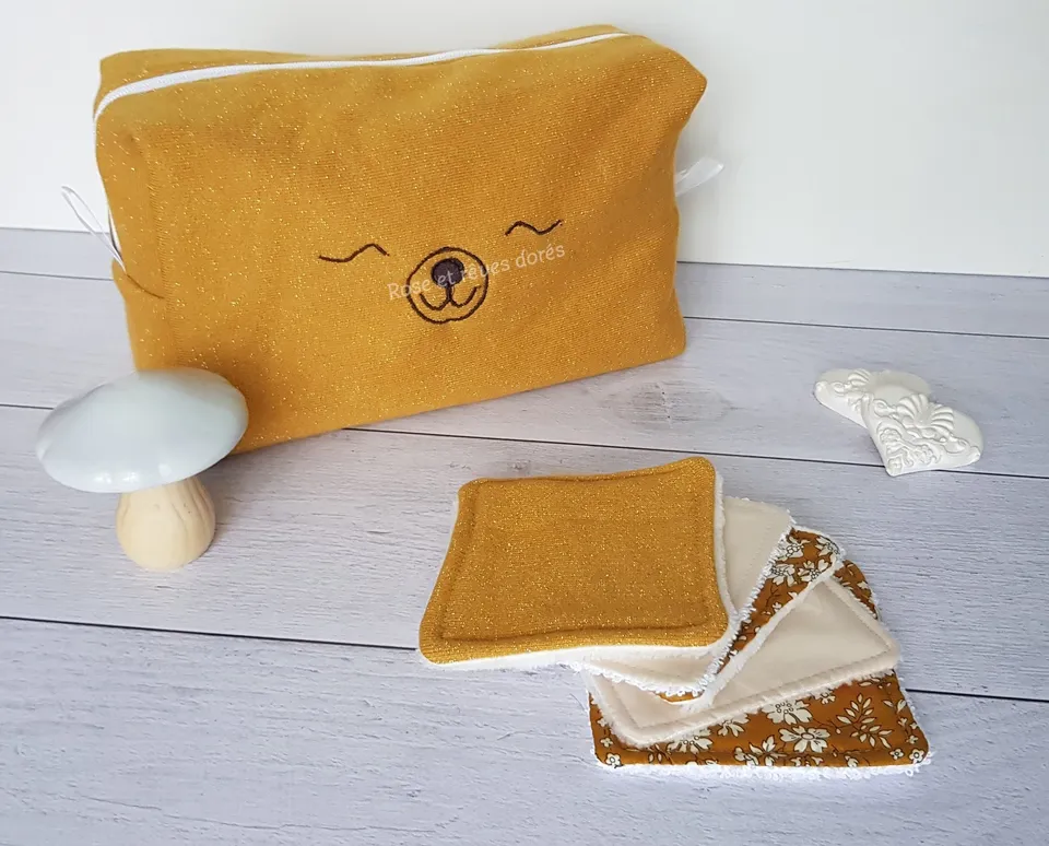 Rose et rêves dorés Trousses de toilette Douceur d’Automne trousse de toilette