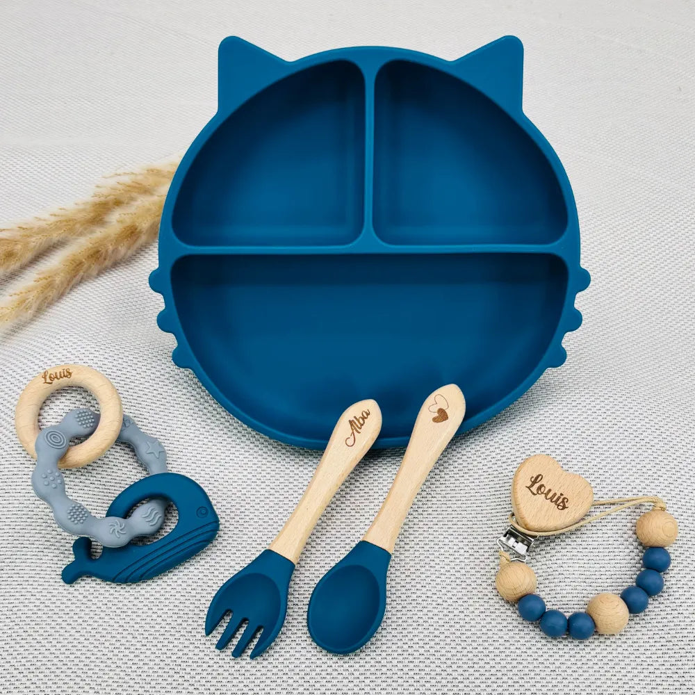 Baby-Crea Coffret naissance personnalisé Chat Dauphin Beige