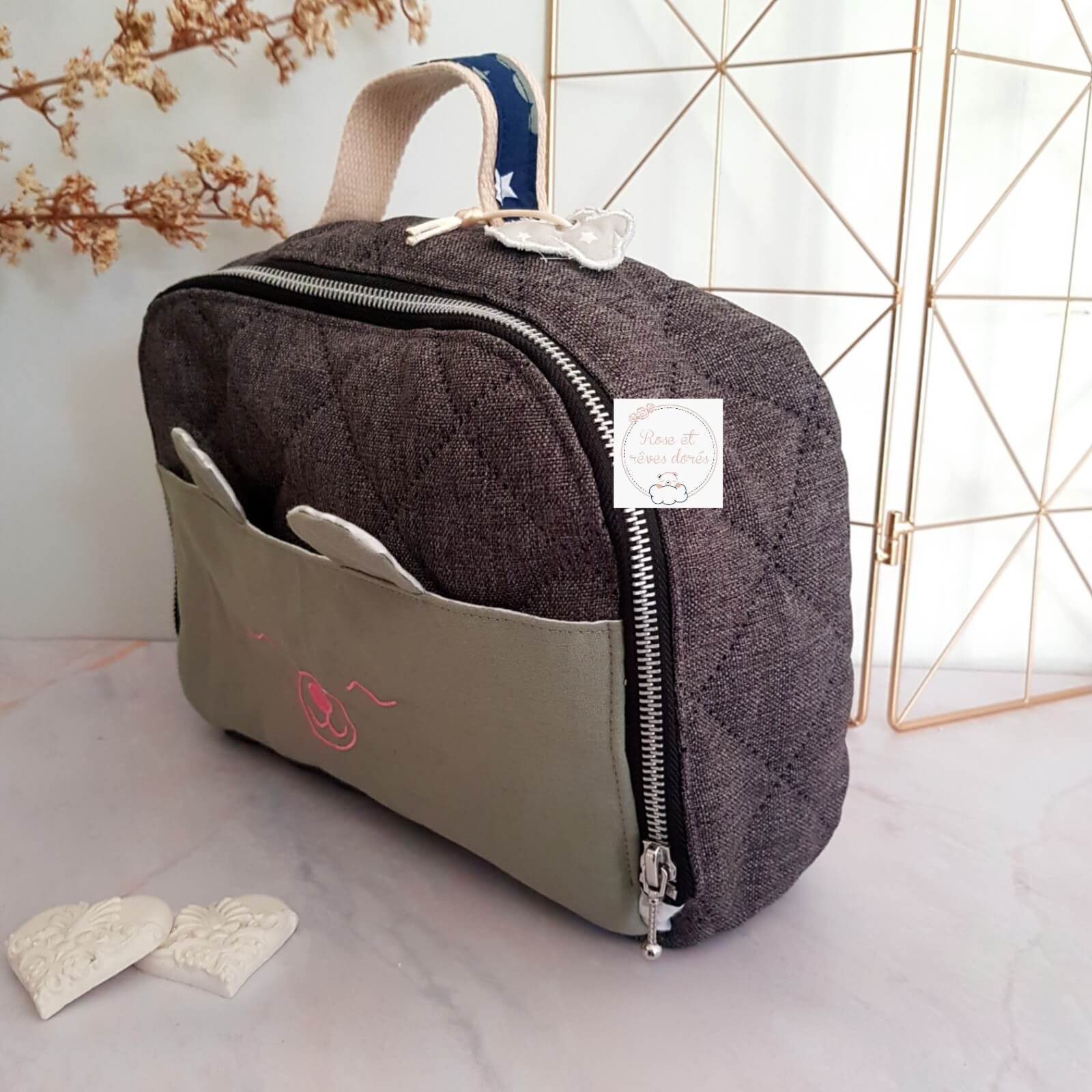 Rose et rêves dorés Sacs divers Valisette Marmelade