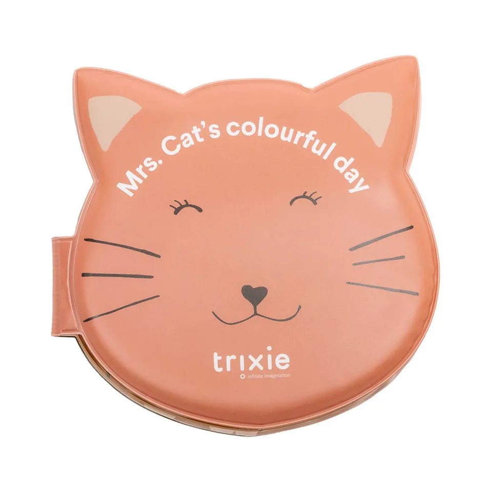 Trixie Baby Jeux, puzzles & livres Livre de bain Mrs. Cat journée colorée