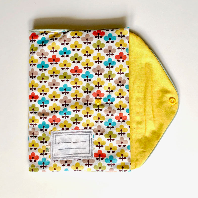 PIOLOU La pochette pour carnet de santé Pochette pour carnet de santé en tissu fleuri multicolore
