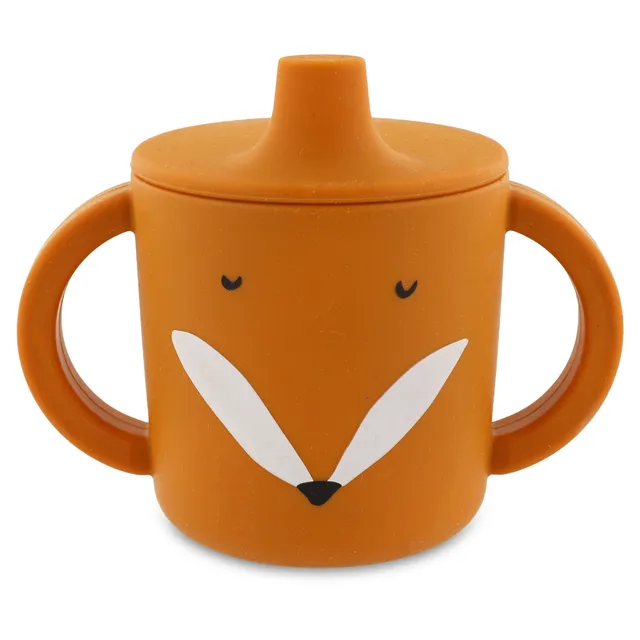 Trixie Baby Tasses et gobelets Tasse d'apprentissage Mr. Fox en silicone