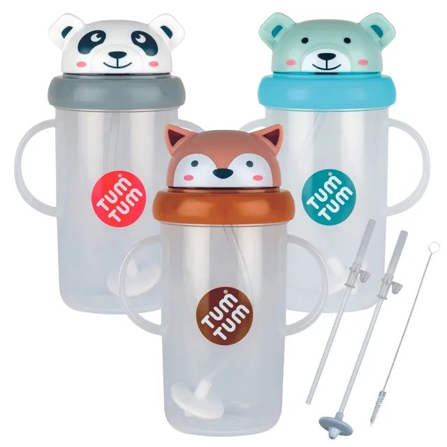 Tum Tum Cups Tall Tippy Up Cups 300ml Series 3 Bundle C gobelet paille