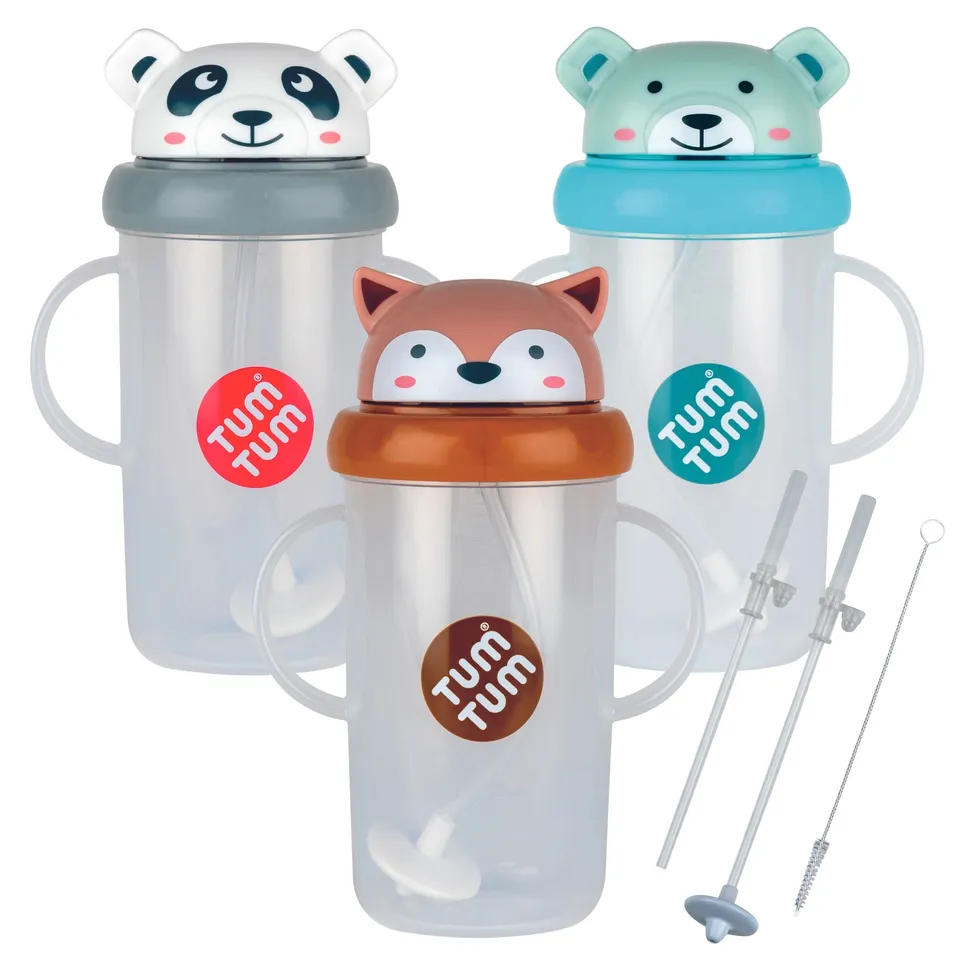 Tum Tum Cups Tall Tippy Up Cups 300ml Series 3 Bundle C gobelet paille