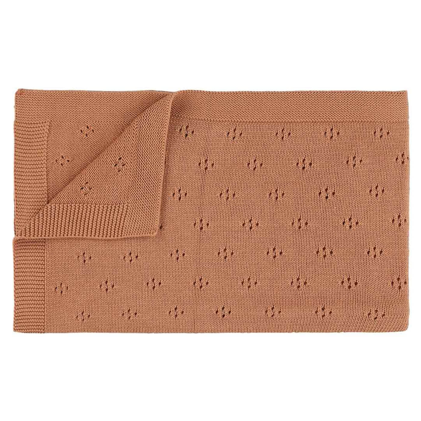 Trixie Baby Literie de bébé Plaid tricot 75x100 cm Canyon coton bio