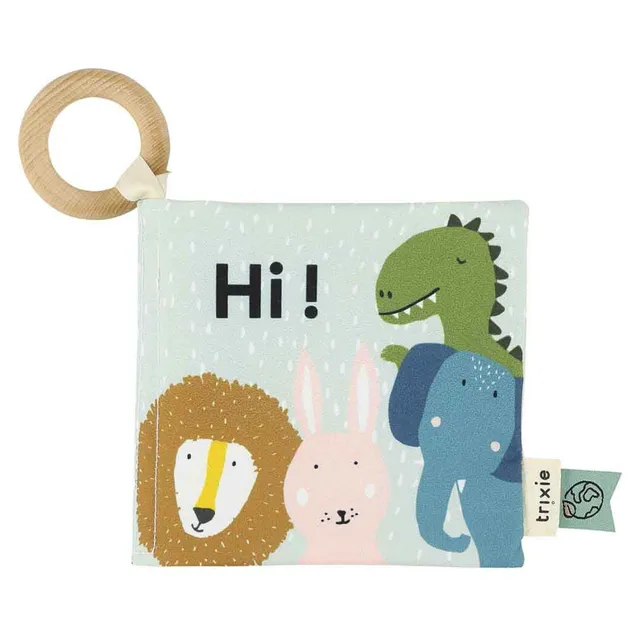 Trixie Baby Jeux, puzzles & livres Livre crépitant 4 animaux tissu sensoriel
