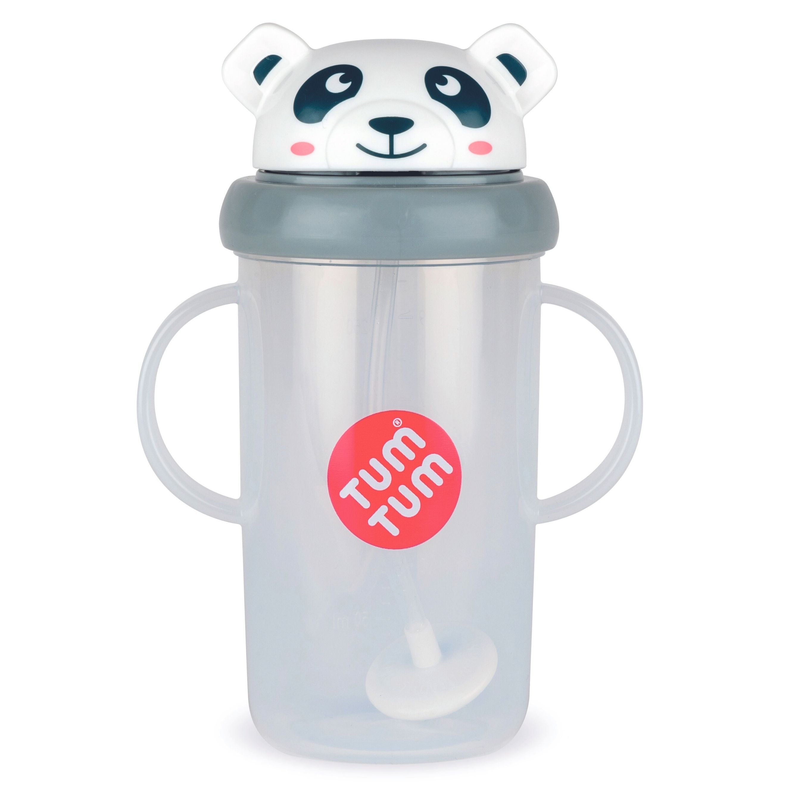 Tum Tum Cups Tall Tippy Up Sippy Cup Pip Panda 300 ml à paille lestée